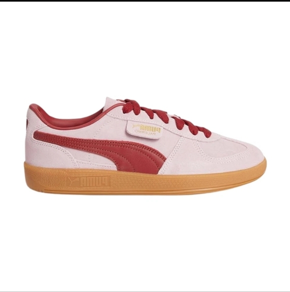 Puma Shoes - PUMA Women's Palermo Sneakers Rose Mauve/Dark Crimson - Retro Style, Suede Upper